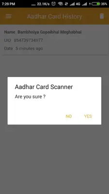 Aadhaar Card Scanner android App screenshot 1